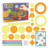 27-Piece Spirograph Art Set - Creative Drawing Kit with Gears, Pens & Stencils