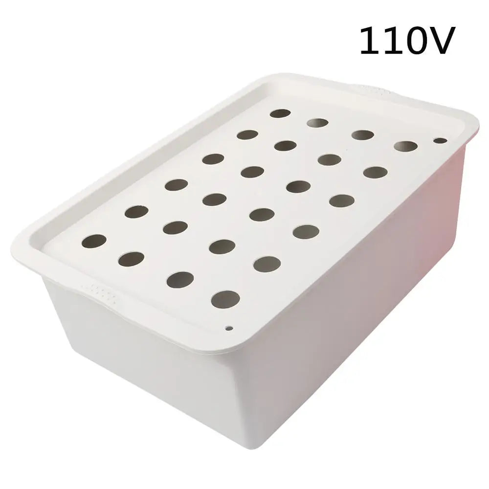 Hydroponic Growing System Kit with 24 Plant Sites and Oxygen Pump for Indoor Gardening