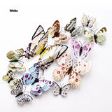 3D butterfly wall stickers – white set