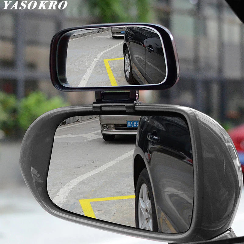 Espejo retrovisor ajustable para puntos ciegos de coche: ajuste universal para una mayor seguridad al conducir