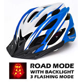 Ultralight Bike Helmet with LED Taillight - 22-Vent Cycling Helmet for Men & Women