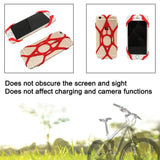 Silicone Rubber Strap for Bicycle & Motorcycle Phone Holder – Universal Replacement for Secure Bike Mounts