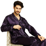 Men’s Silk Pajama Set with Button Fly – Comfortable and Stylish Sleepwear