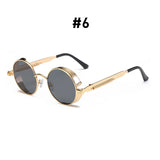 Vintage Steampunk Round Sunglasses – UV Protection & Retro Fashion