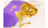 24K Gold Rose Flower - Luxury Valentine's Gift with Velvet Box