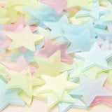 Glow-in-the-Dark 3D Star Wall Stickers for Kids’ Room Decor