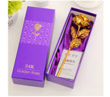 24K Gold Rose Flower - Luxury Valentine's Gift with Velvet Box