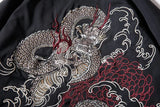 Men’s Dragon Embroidered Bomber Jacket – Stylish Lightweight Spring & Fall Outerwear
