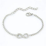 Infinity Link Chain Bracelet in Gold or Silver