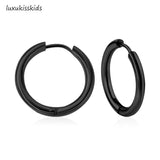 Minimalist Stainless Steel Hoop Earrings – Hypoallergenic Unisex Style
