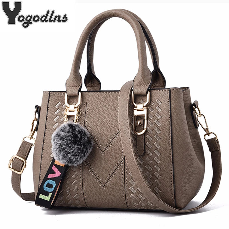 Elegante cartera de piel sintética: bolso de mano elegante y versátil para mujer