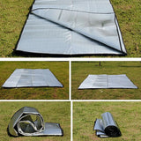 Waterproof Foldable Camping Mat with Built-In Pump & Insulated Foam Layer