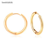 Minimalist Stainless Steel Hoop Earrings – Hypoallergenic Unisex Style