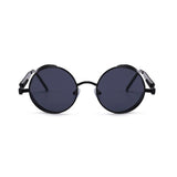 Vintage Steampunk Round Sunglasses – UV Protection & Retro Fashion