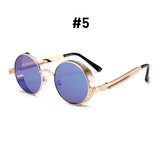 Vintage Steampunk Round Sunglasses – UV Protection & Retro Fashion