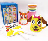 Kit de 12 manualidades con vasos de papel 3D hechos a mano: ¡juego de arte divertido y educativo para niños!
