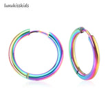Minimalist Stainless Steel Hoop Earrings – Hypoallergenic Unisex Style