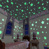 Glow-in-the-Dark 3D Star Wall Stickers for Kids’ Room Decor