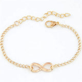 Infinity Link Chain Bracelet in Gold or Silver