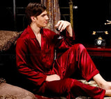 Men's Silk Pajamas – Comfortable & Stylish Casual Sleepwear for Relaxation