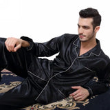Men’s Silk Pajama Set with Button Fly – Comfortable and Stylish Sleepwear
