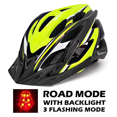 Ultralight Bike Helmet with LED Taillight - 22-Vent Cycling Helmet for Men & Women