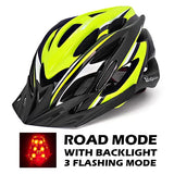 Ultralight Bike Helmet with LED Taillight - 22-Vent Cycling Helmet for Men & Women