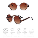 Vintage Steampunk Round Sunglasses – UV Protection & Retro Fashion