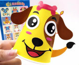 Kit de 12 manualidades con vasos de papel 3D hechos a mano: ¡juego de arte divertido y educativo para niños!
