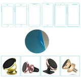 Juego de placas de metal universales para soportes magnéticos de teléfono para coche: paquete de 10 piezas
