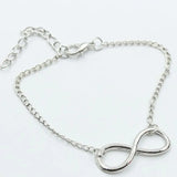 Infinity Link Chain Bracelet in Gold or Silver