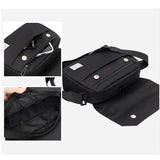 Compact Oxford Canvas Messenger Bag – Unisex Crossbody Shoulder Satchel for Everyday Use