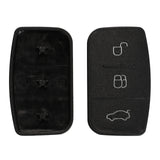 Durable 3-Button Ford Key Fob Shell Replacement with Uncut Blade