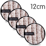 4-Pack Reusable Makeup Remover Pads – Microfiber Cleansing Discs for Gentle Makeup Removal
