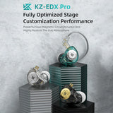 Auriculares internos dinámicos con micrófono y circuito magnético dual KZ EDX Pro: sonido de alta fidelidad para música y deportes