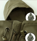 Chaqueta y pantalones tácticos softshell impermeables para hombre para senderismo, acampada y esquí en invierno