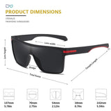 Fashion Polarized Sunglasses – Oversized Square Frame, UV Protection & Anti-Glare Lenses