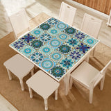 Mandala Crystal Hard Film Tiles Wall Stickers – Waterproof PVC Peel & Stick Decals for Kitchen, Bathroom, and Home Decor