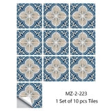 Mandala Crystal Hard Film Tiles Wall Stickers – Waterproof PVC Peel & Stick Decals for Kitchen, Bathroom, and Home Decor