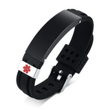 Custom Engraved Medical Alert Bracelet - Personalized Stainless Steel ID Jewelry for Men & Women