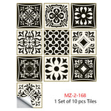 Mandala Style Crystal Hard Tile Wall Stickers - Peel & Stick Home Decor