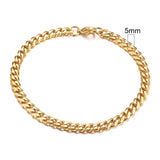 Stainless Steel Punk Chain Bracelet – Unisex Chunky Link Jewelry