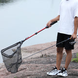 Red de pesca plegable telescópica: red de aterrizaje duradera para una captura fácil