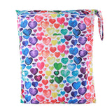 [Sigzagor] Bolsa seca y húmeda con dos cremalleras para pañales de bebé, impermeable, reutilizable, 36 cm x 29 cm