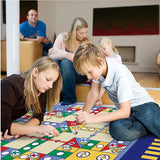 Kids Ludo Game Mat - Portable Foam Board Game Carpet for Family Fun