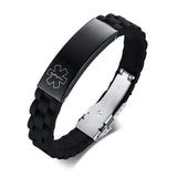 Custom Engraved Medical Alert Bracelet - Personalized Stainless Steel ID Jewelry for Men & Women