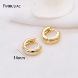 Trendy Gold Plated Hoop Earrings for Women – Classic Round Circle Design