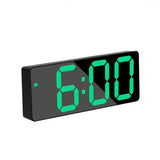 Digital LED Alarm Clock with Voice Control and Snooze for Bedroom