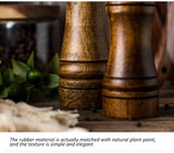 Classic Oak Wood Pepper & Spice Grinder Set – Adjustable Ceramic Grinding Mills