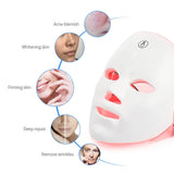 LED Facial Mask for Skin Rejuvenation, Wrinkle Reduction & Acne Treatment